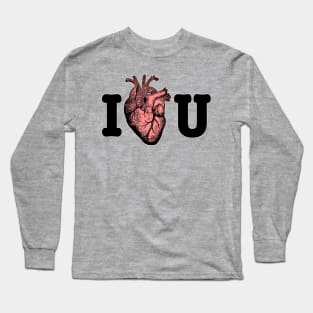 I <3 U // Funny Anatomical Heart Design Long Sleeve T-Shirt